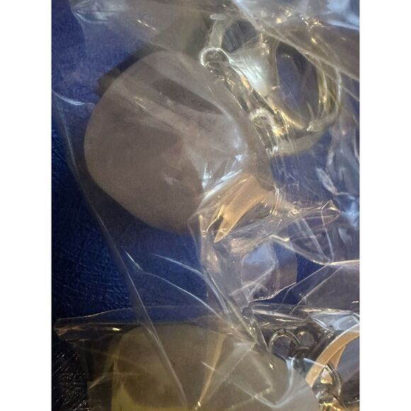 Lot Of 3 Gemstone Keychain Citrine Amethyst Rose Quartz Silver tone - Picture 3 of 5